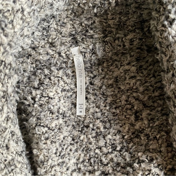 Hello Nite Sweater Women’s Medium Cozy Gray Cardigan Plush Soft - Picture 3 of 8